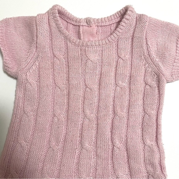 6/ $20 ⭐️ GEORGE Pink Sweater Knit Tiered Dress US 18-24M - Picture 3 of 5
